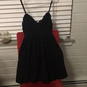 Summer Black dress W/Floral designs